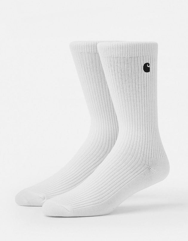 Chaussettes Carhartt WIP Madison Pack - Blanc/Noir