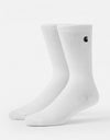 Carhartt WIP Madison Pack Socks - White/Black