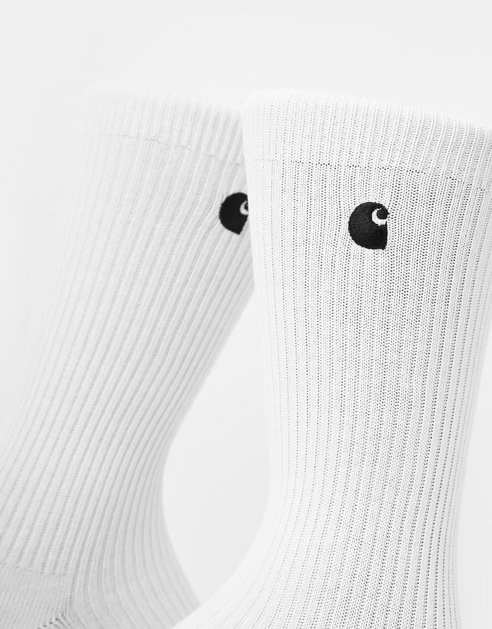 Chaussettes Carhartt WIP Madison Pack - Blanc/Noir