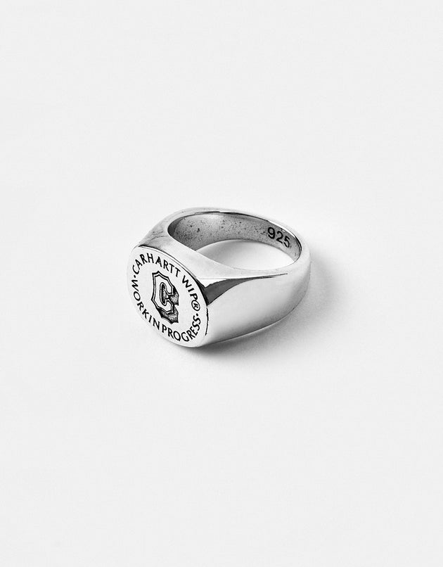 Carhartt WIP Varsity Signet Ring - Silver