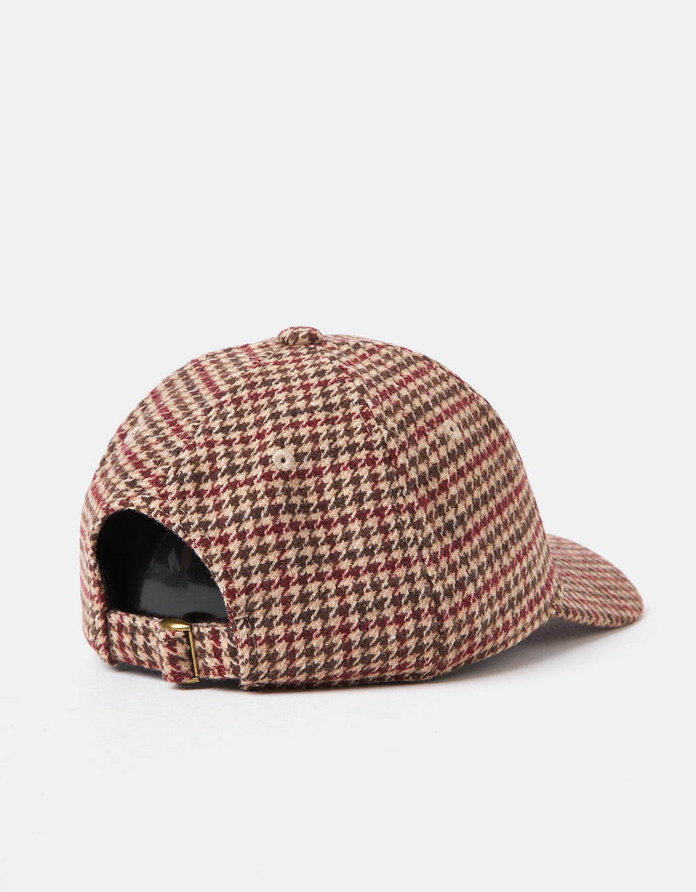 Casquette Brixton Woodburn NetPlus® à profil bas - Oeil de tigre/pied-de-poule marron