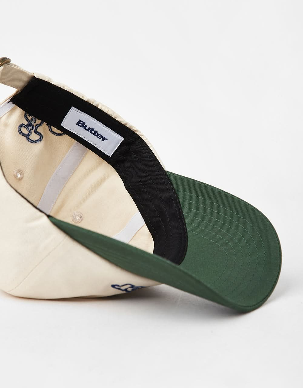 Butter Goods Bugs 6 Panel Cap - Natural/Forest