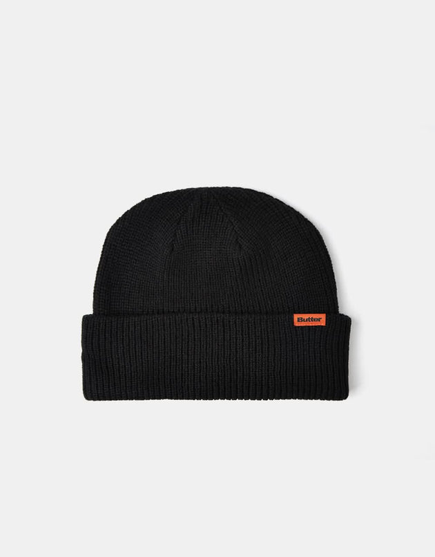 Gorro de lana Butter Goods Tall Wharfie - Negro