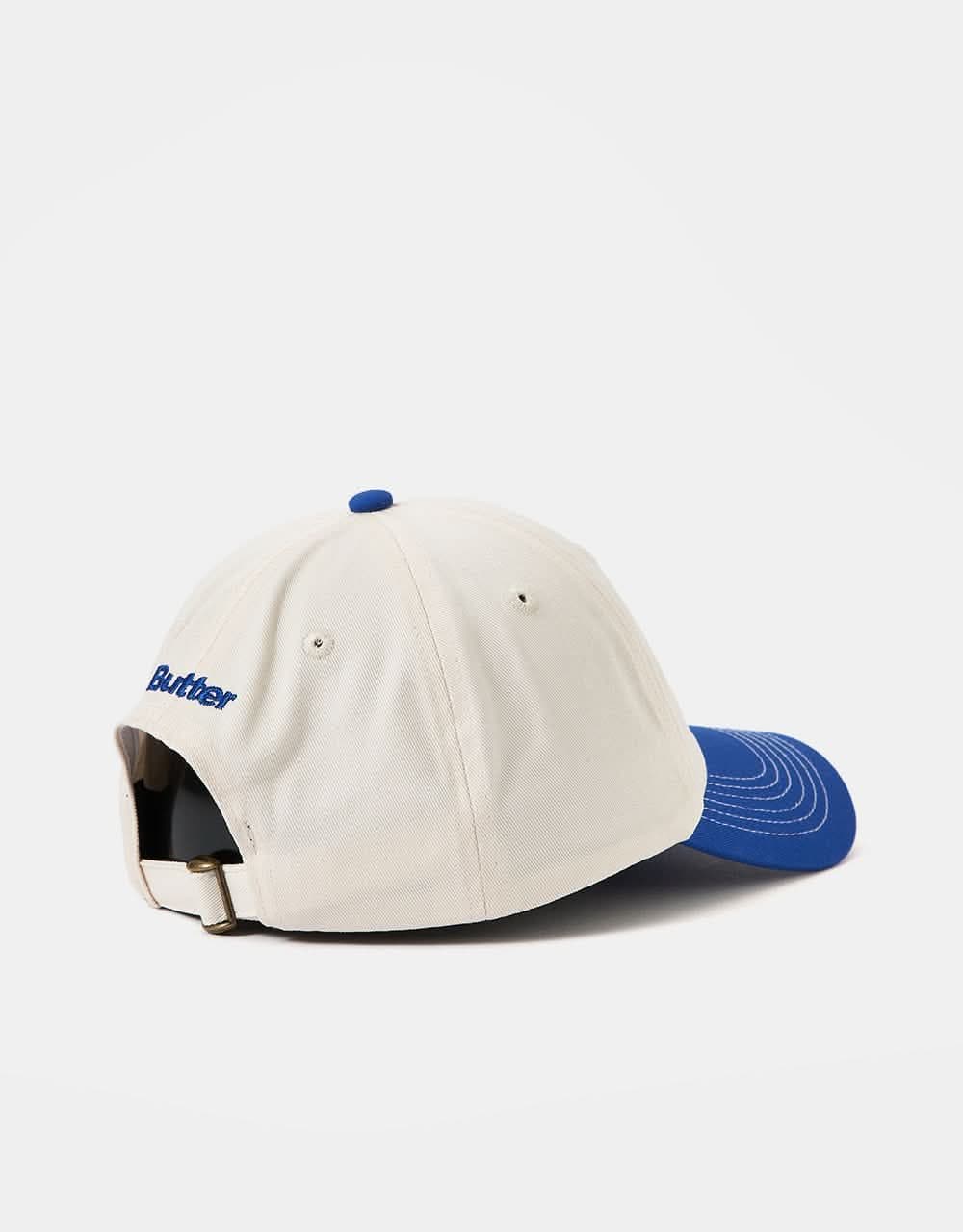 Butter Goods x Blue Note 6 Panel Cap - Natural/Royal Blue