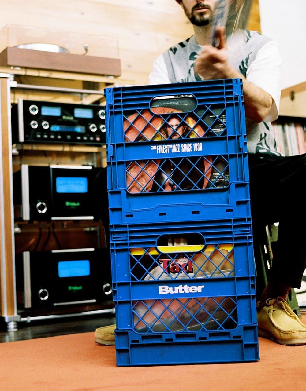 Butter Goods x Blue Note Collapsible Record Crate - Royal Blue