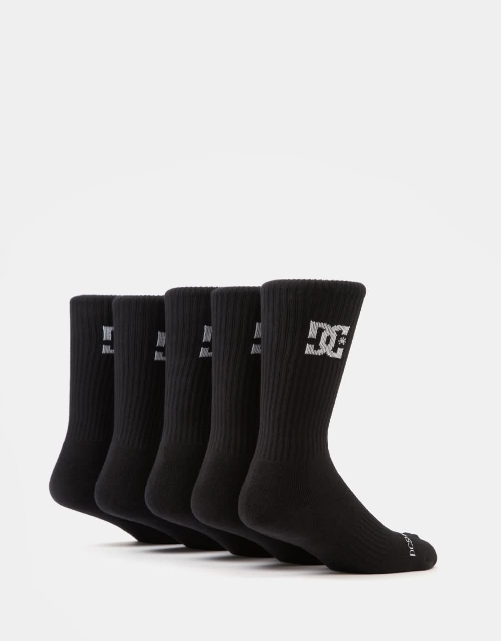 Lot de 5 paires de chaussettes DC Crew - Noir