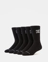 Pack de 5 calcetines DC Crew - Negro