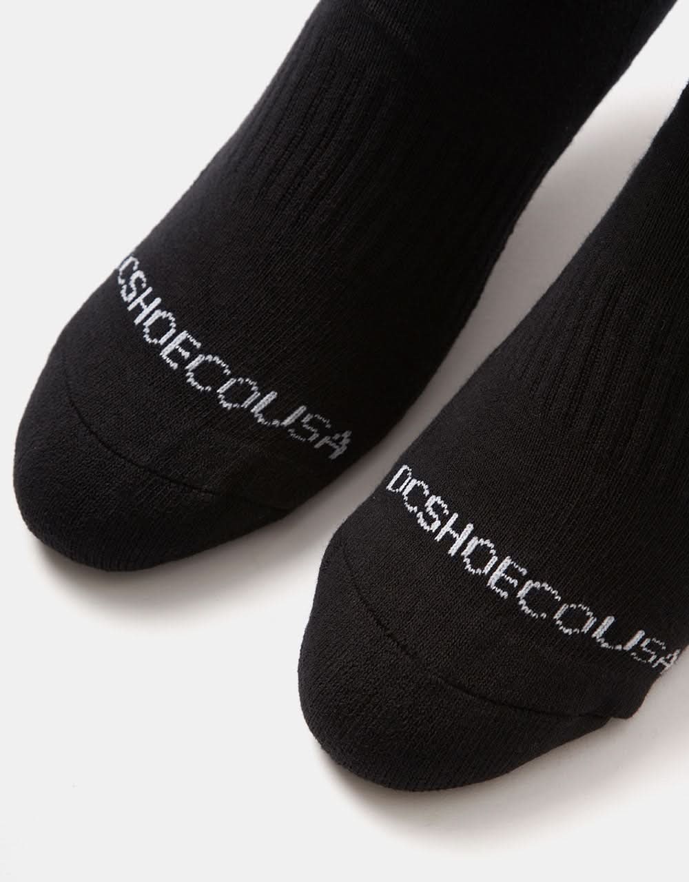 DC Crew 5 Pack Socks - Black