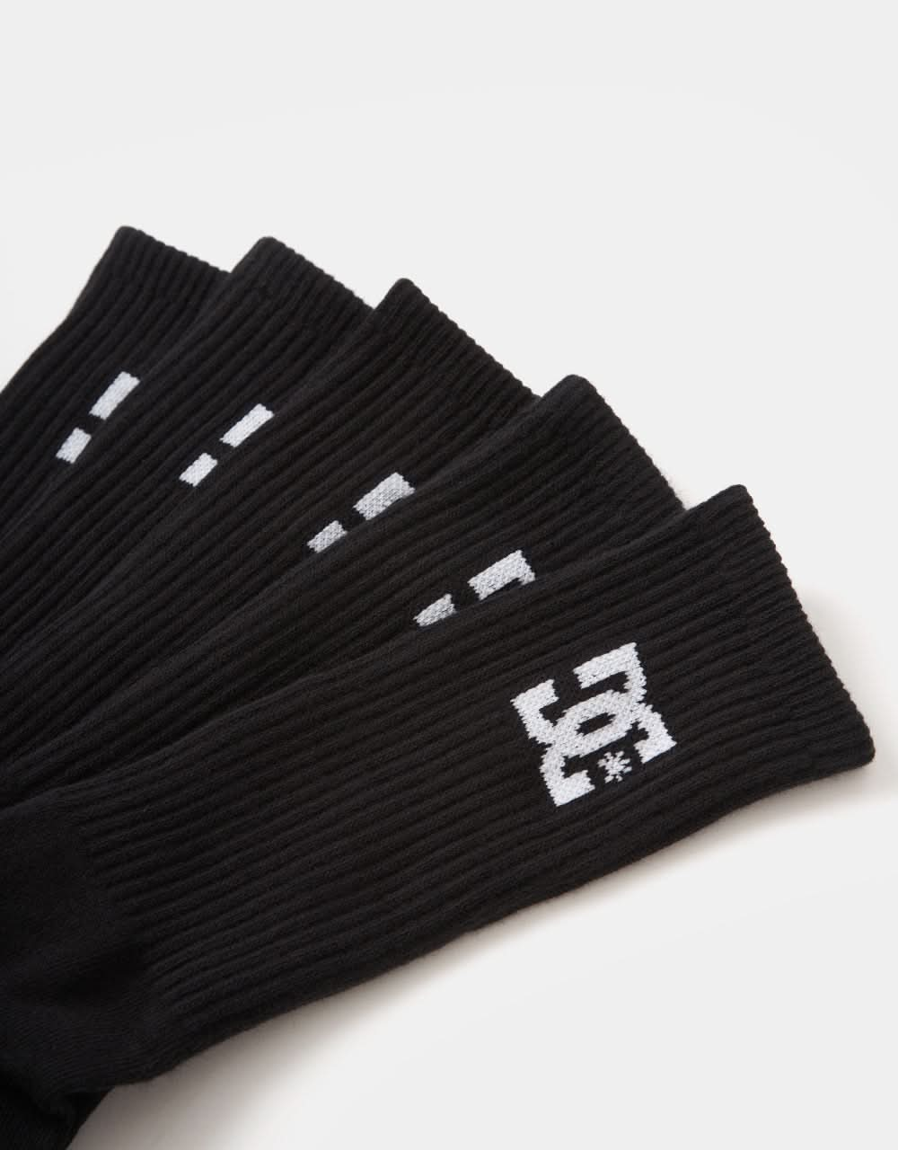 DC Crew 5 Pack Socks - Black