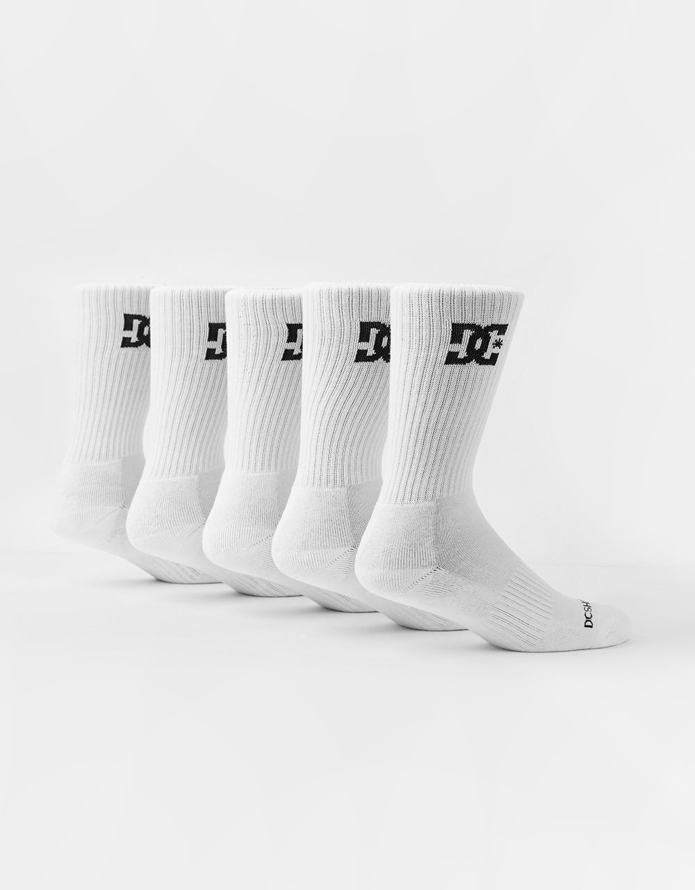 DC Crew 5 Pack Socks - Snow White