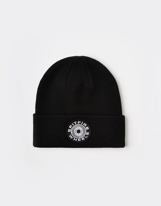 Spitfire Classic '87 Swirl Patch Cuff Beanie - Black/White