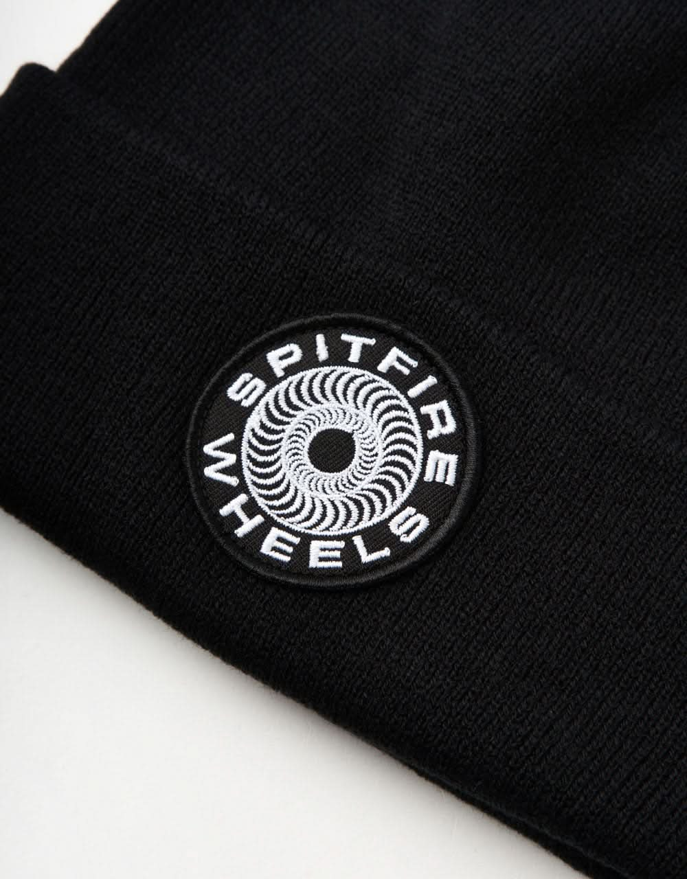 Spitfire Classic '87 Swirl Patch Cuff Beanie - Black/White