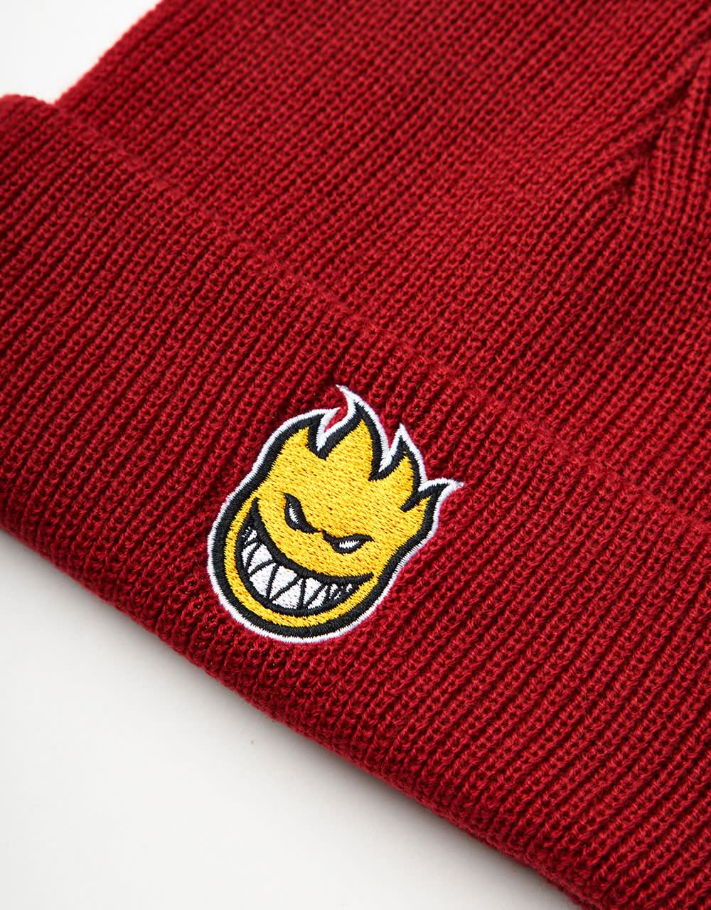 Spitfire Bighead Fill Cuff Beanie - Dark Red/Gold