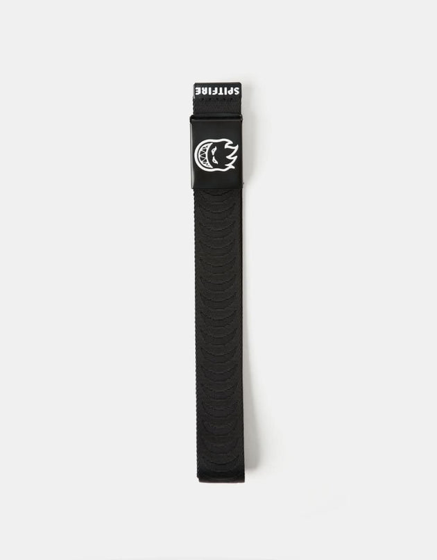 Cinturón tejido Spitfire Bighead Crescent Jacquard - Negro/Blanco