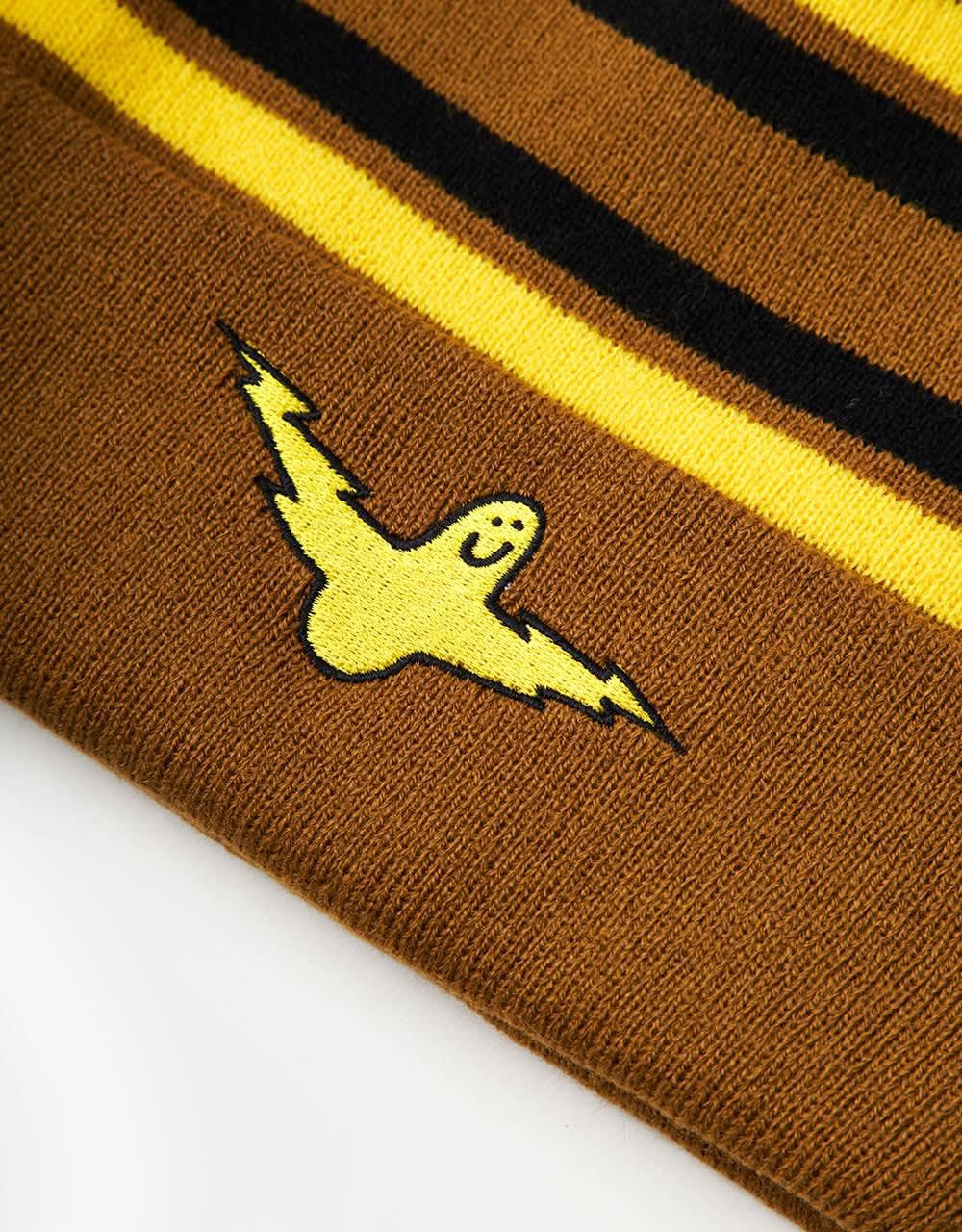 Gorro Krooked Bird Lightening Cuff - Bronceado/Amarillo/Negro