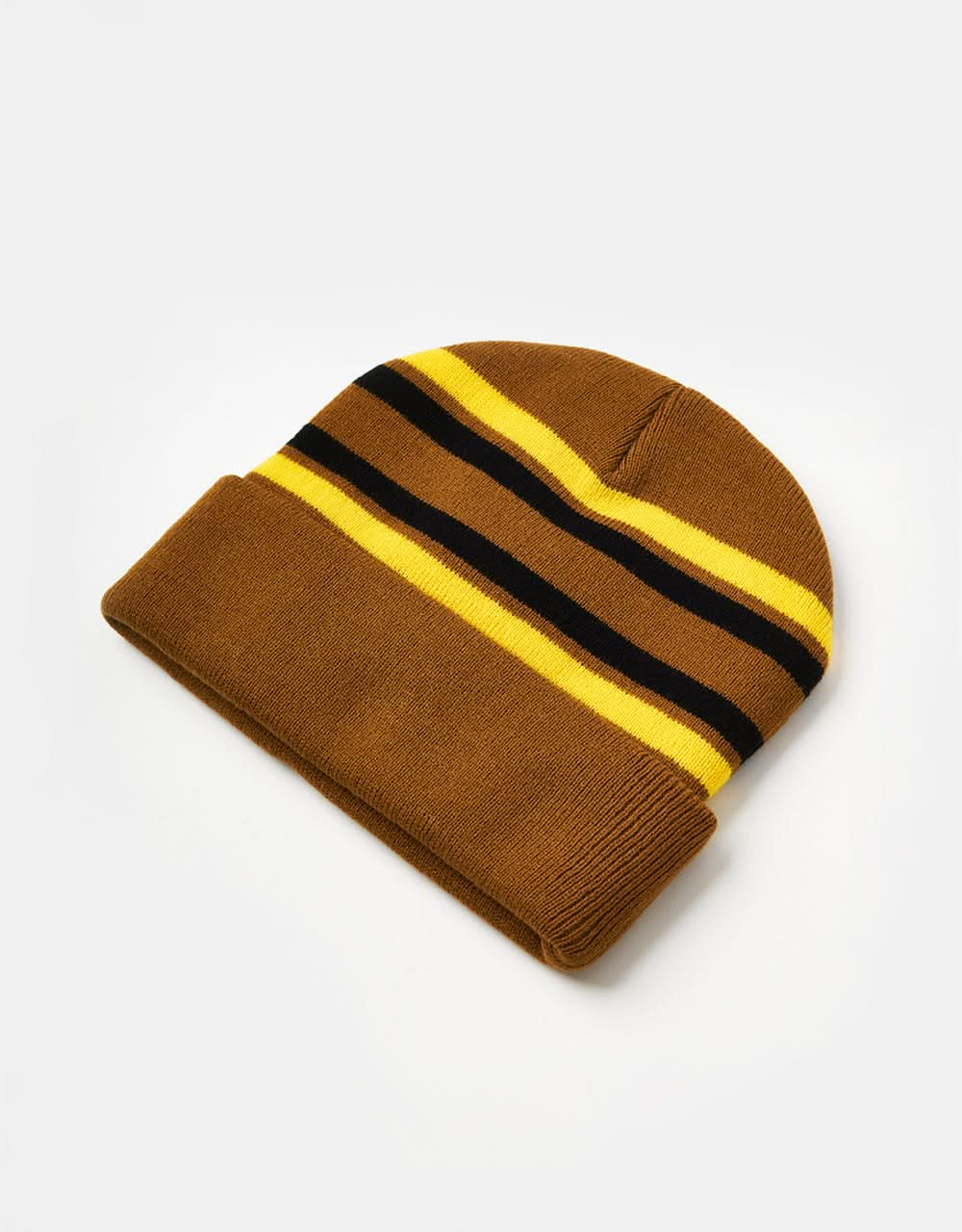 Gorro Krooked Bird Lightening Cuff - Bronceado/Amarillo/Negro