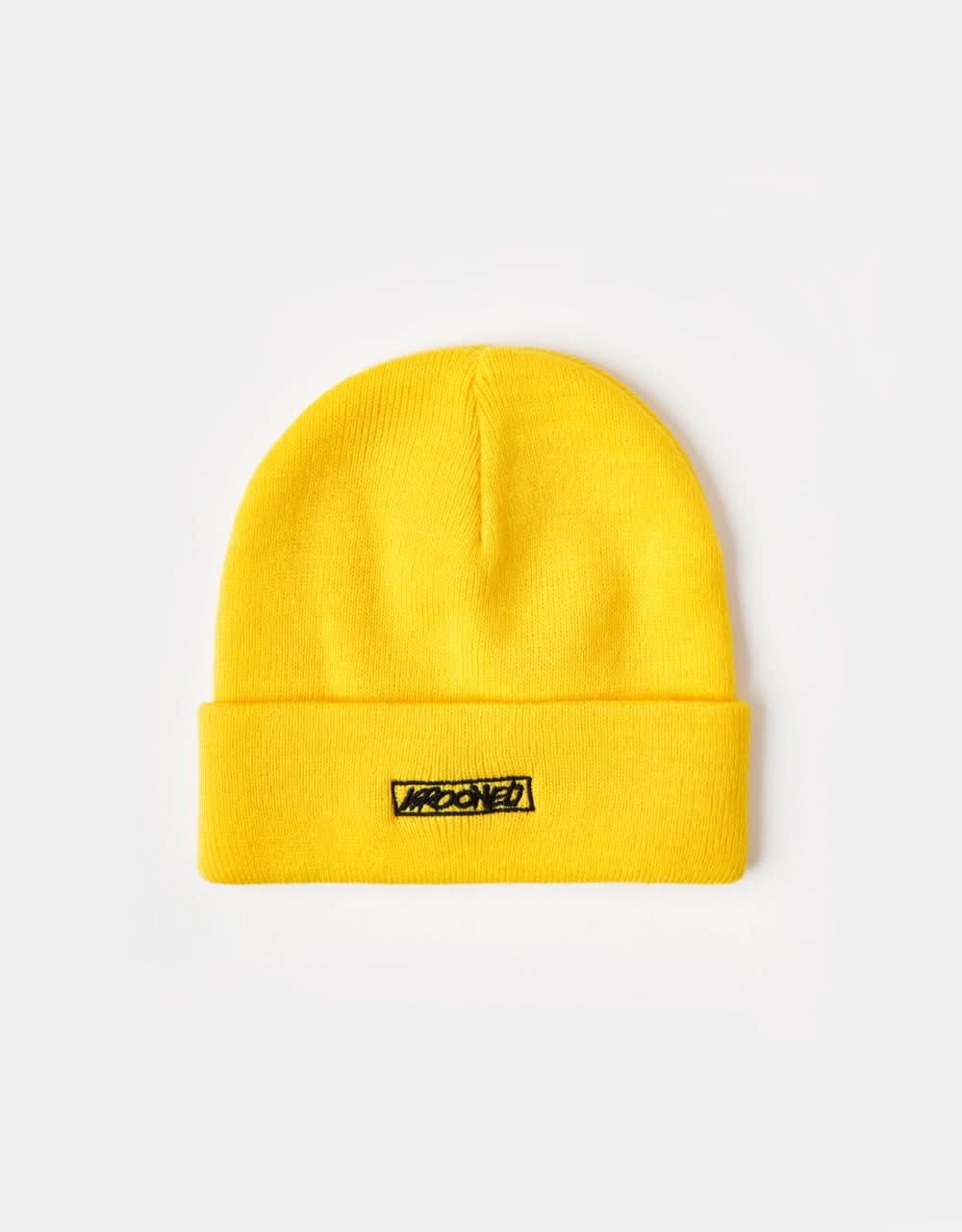 Gorro Krooked Moonsmile Script Cuff - Amarillo/Negro