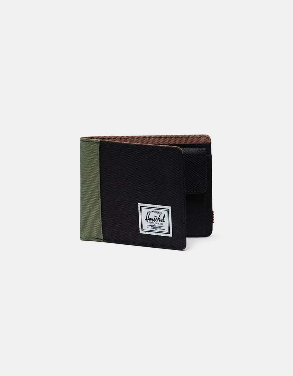 Herschel Supply Co. Roy Wallet - Black/Four Leaf Clover/Saddle Brown