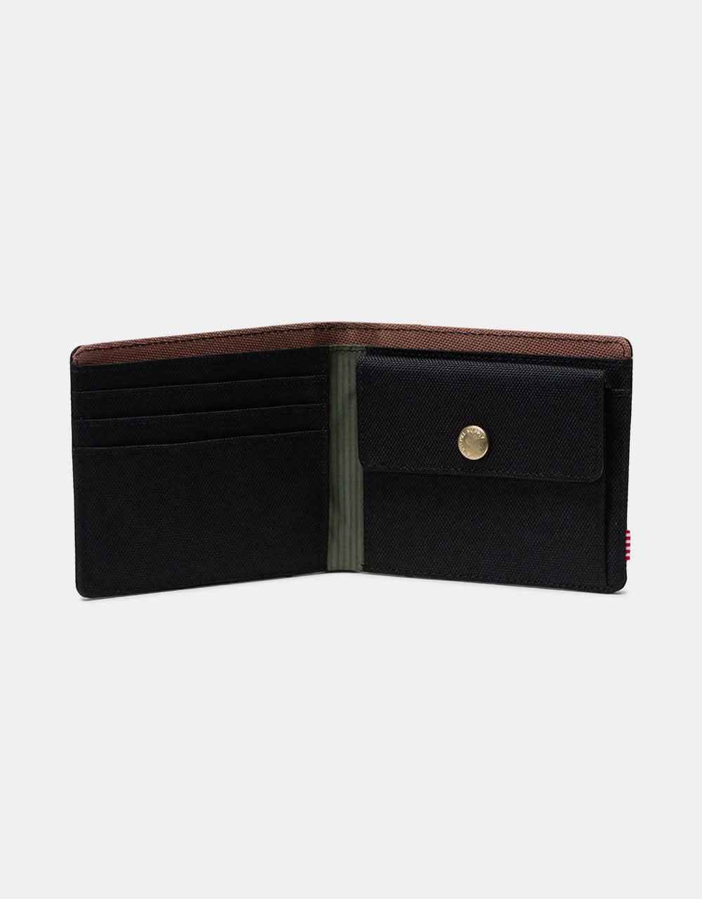 Herschel Supply Co. Roy Wallet - Black/Four Leaf Clover/Saddle Brown