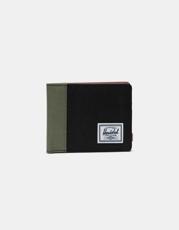 Herschel Supply Co. Roy Wallet - Black/Four Leaf Clover/Saddle Brown