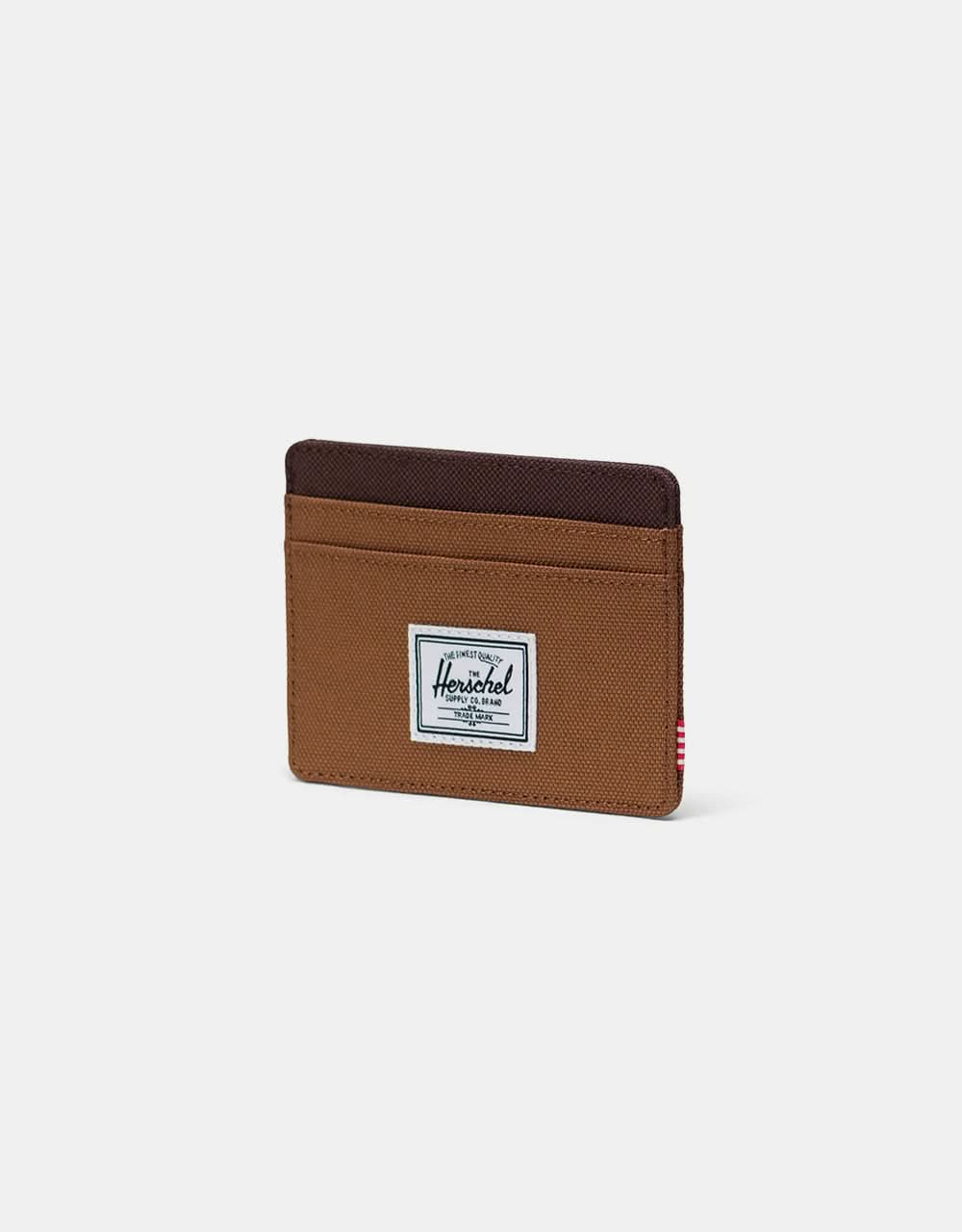 Herschel Supply Co. Charlie Cardholder - Rubber/Chicory Coffee