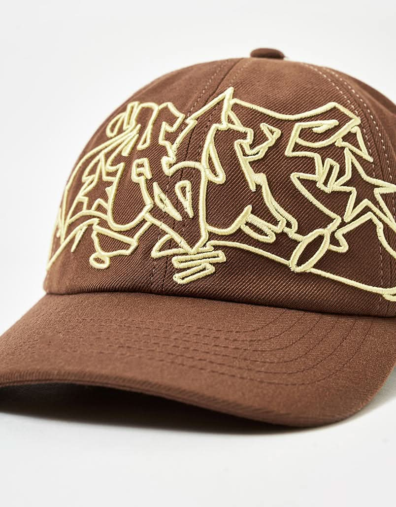 HUF Outlines Snapback Cap - Brown