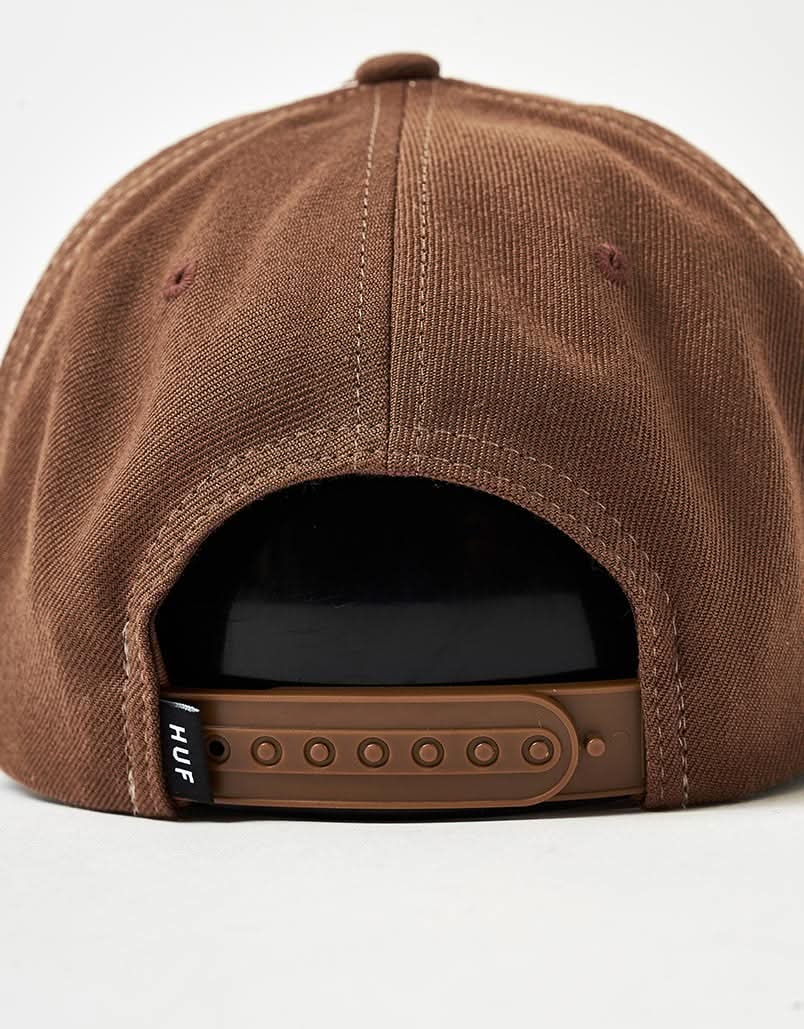 HUF Outlines Snapback Cap - Brown