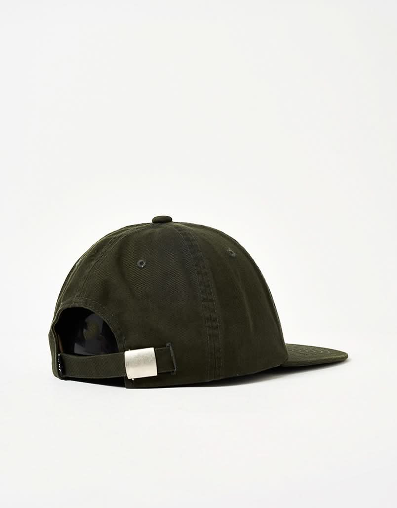 HUF Distressed Logo 5 Panel Cap - Hunter Green