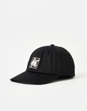 Cappellino con visiera curva a 6 pannelli HUF Star Box Logo - nero