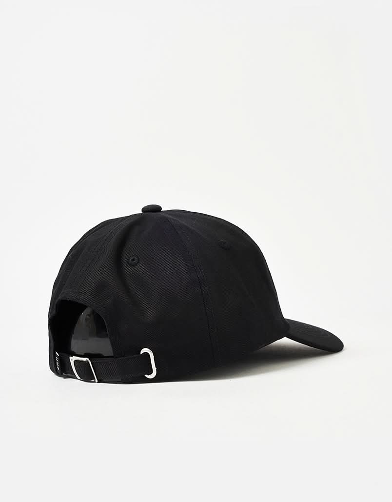 HUF Star Box Logo 6 Panel Curved Visor Cap - Black