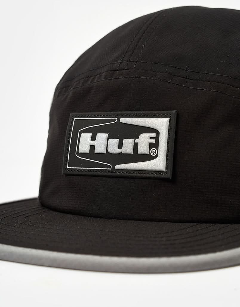 HUF Cinch Tech Volley 5 Panel Cap - Black