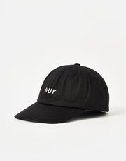 HUF Set OG Logo Curved Visor Cap - Black