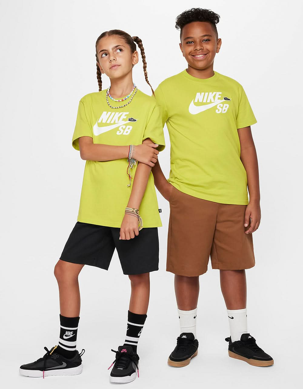 Nike SB NSW Logo Kids T-Shirt - Bright Cactus