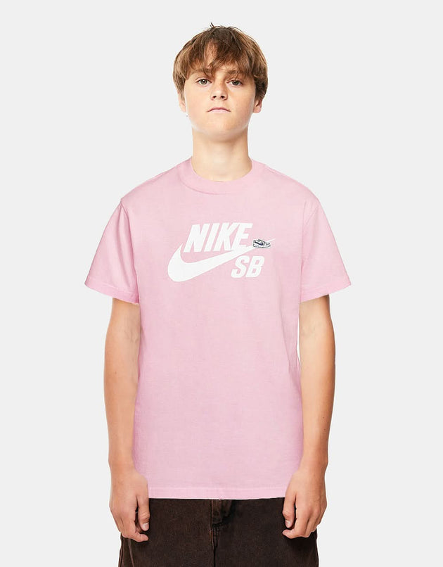 Nike SB NSW Logo Kids T-Shirt - Pink Foam