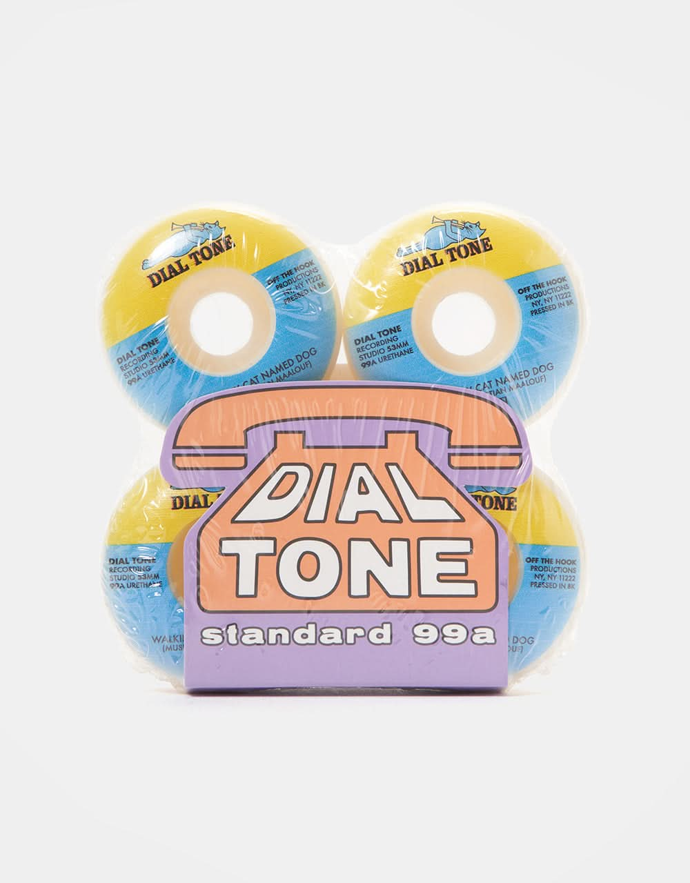 Dial Tone Maalouf Blue Cat Standard 99a Skateboard Wheels - 53mm