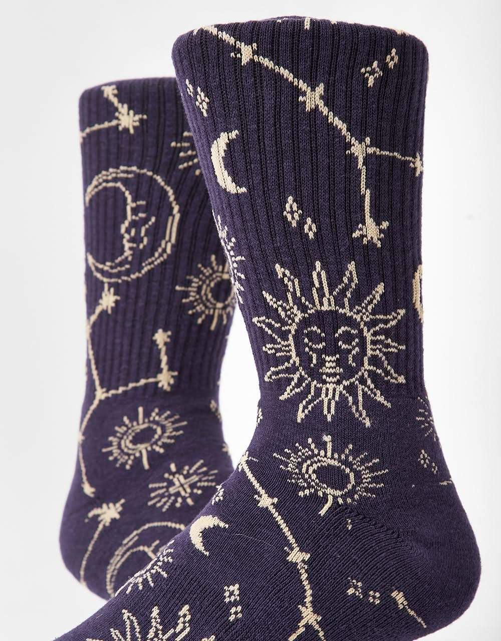 Route One Celestial Crew Socks - Deep Purple