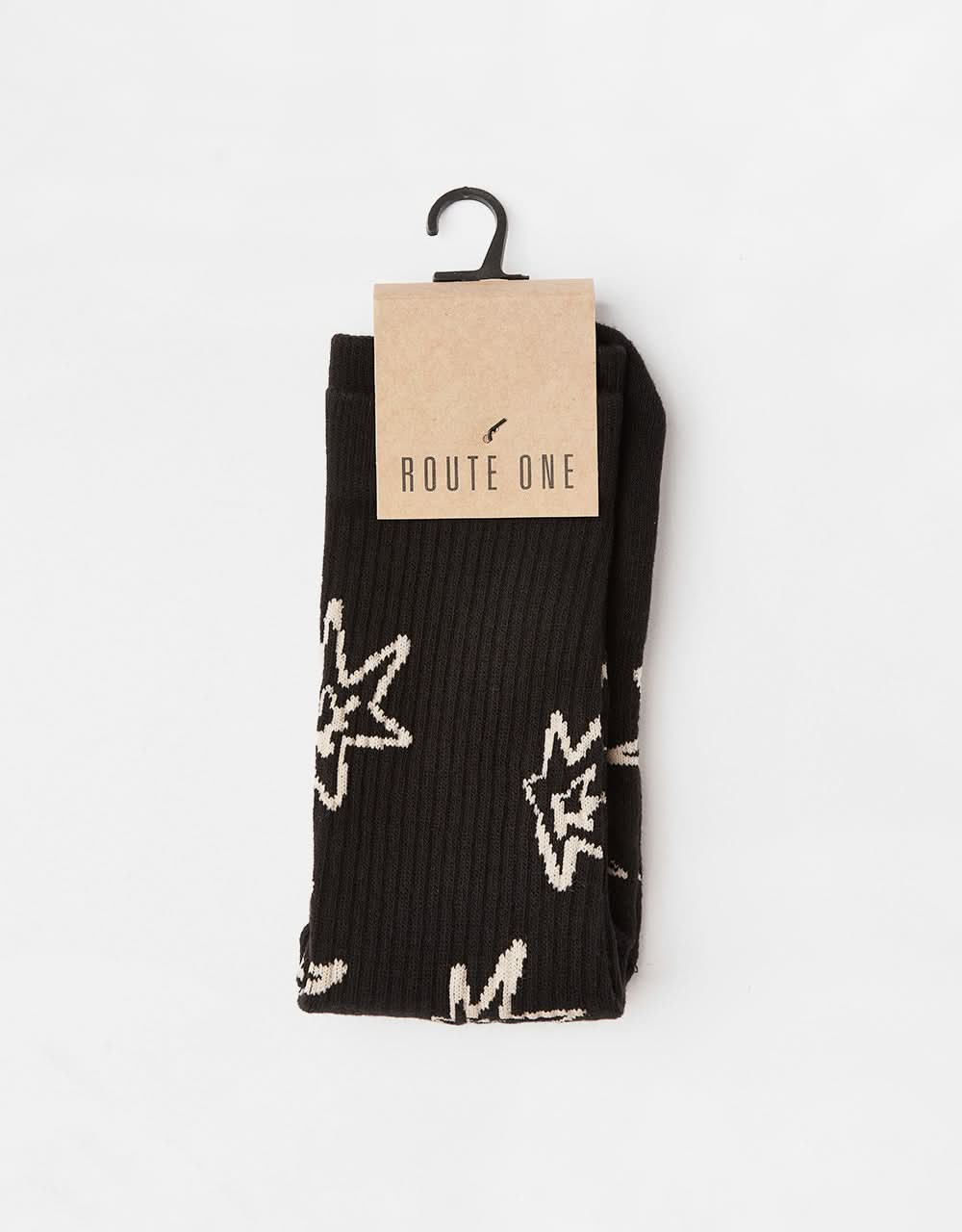 Route One Sparks Crew Socks - Black