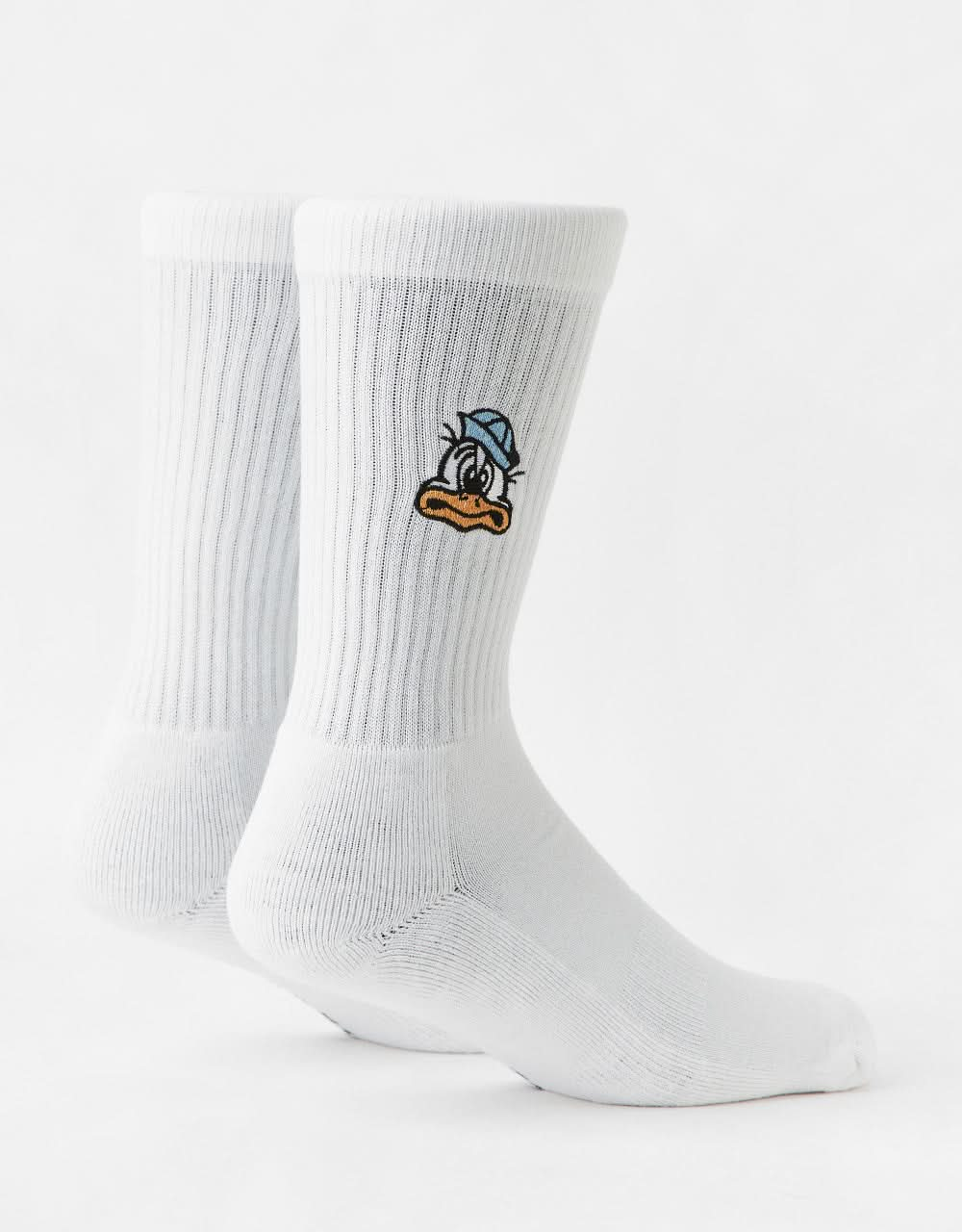 Route One Duck Crew Socks - White