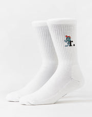 Route One Worldwide Chillers Crew Socks - White