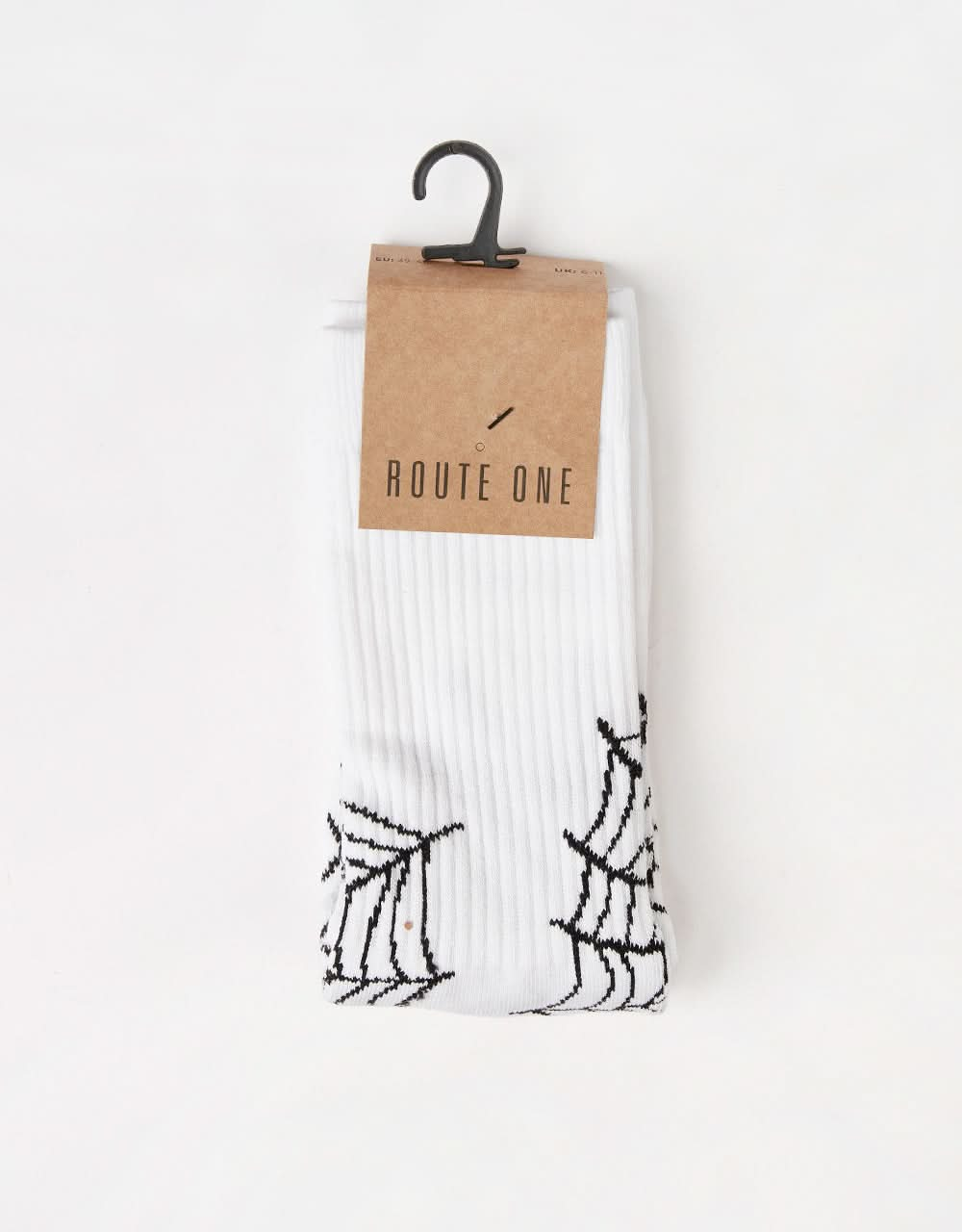 Route One Web Crew Socks - White