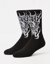 Route One Inner Peace Crew Socks - Black