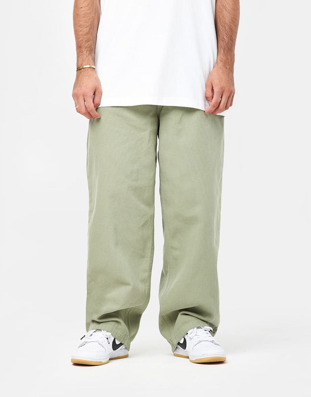 Route One Super Baggy Canvas Pant - Oil Green