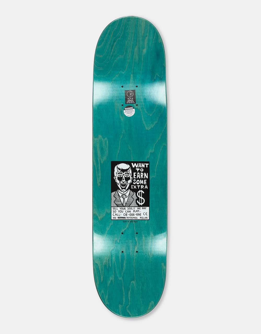 Polar Rozenberg Trust Skateboard Deck - 8.375"