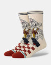 Stance x Looney Tunes Bugs Crew Socks - Vintage White