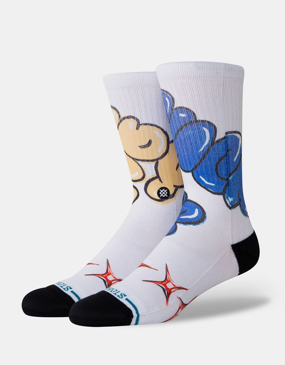 Stance x Cheyne Brooking Tryin Sucker Crew Socks - White