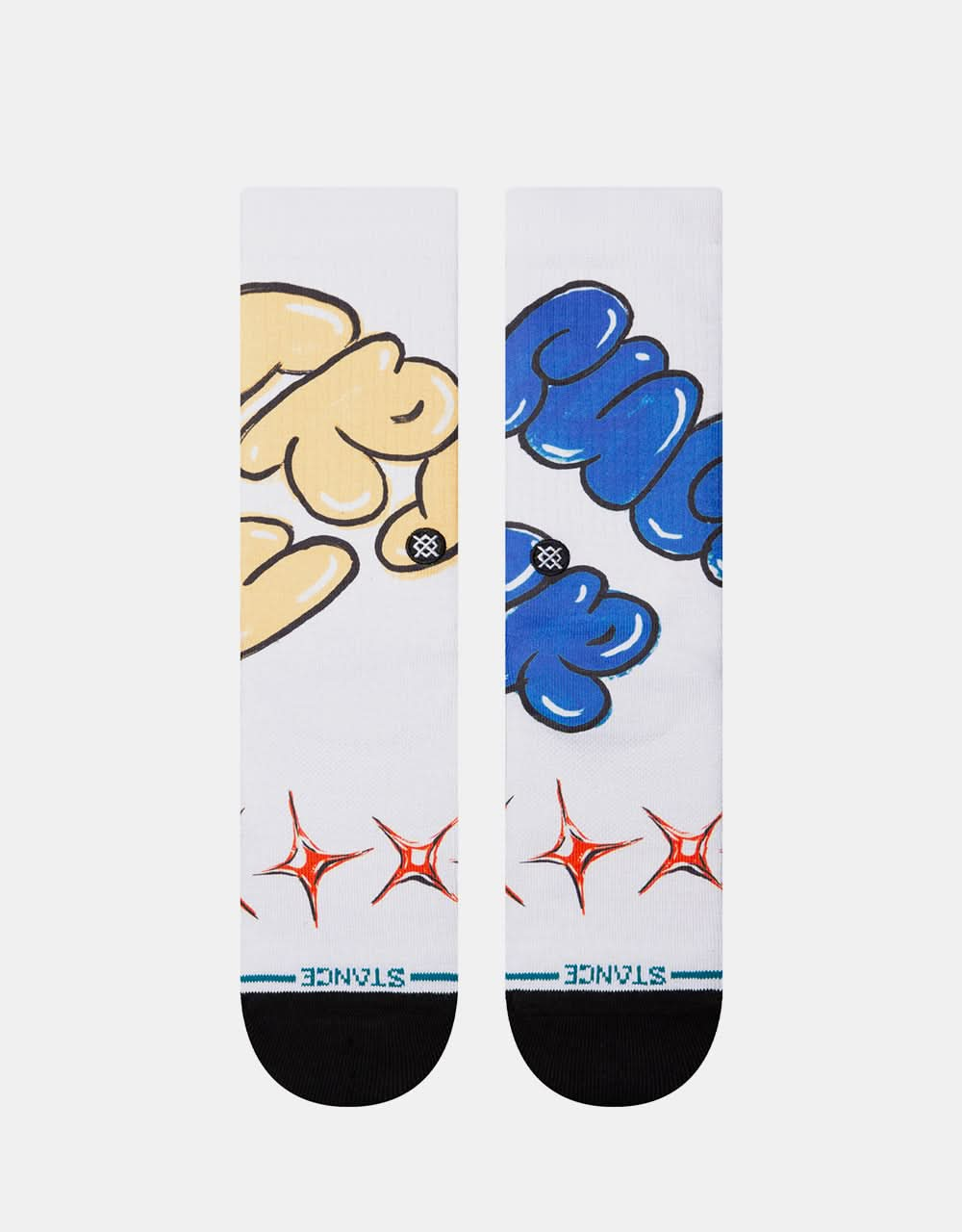 Stance x Cheyne Brooking Tryin Sucker Crew Socks - White