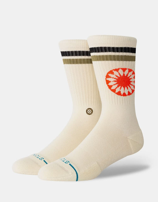 Stance Sun Dial Crew Socks - Cream