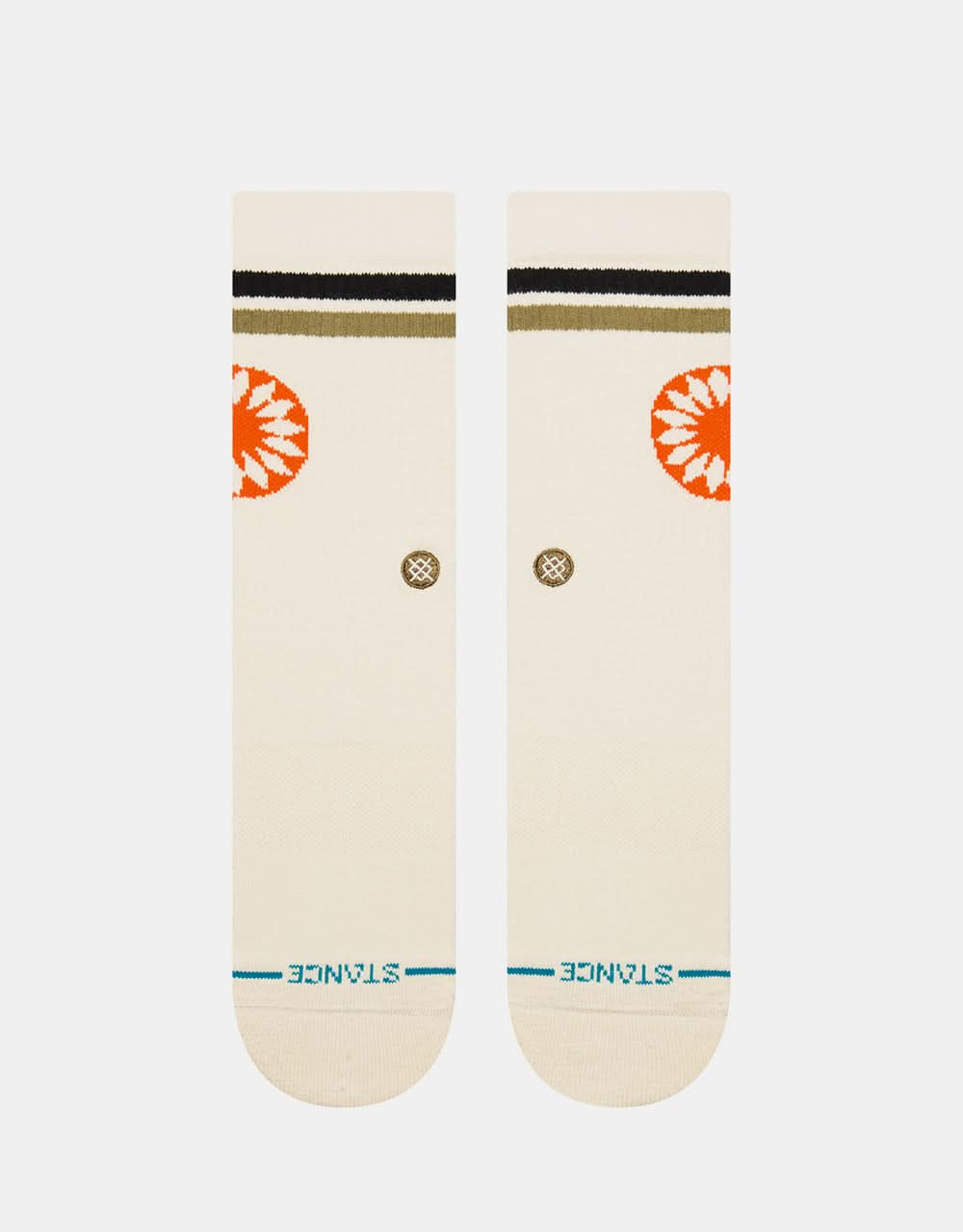 Stance Sun Dial Crew Socks - Cream