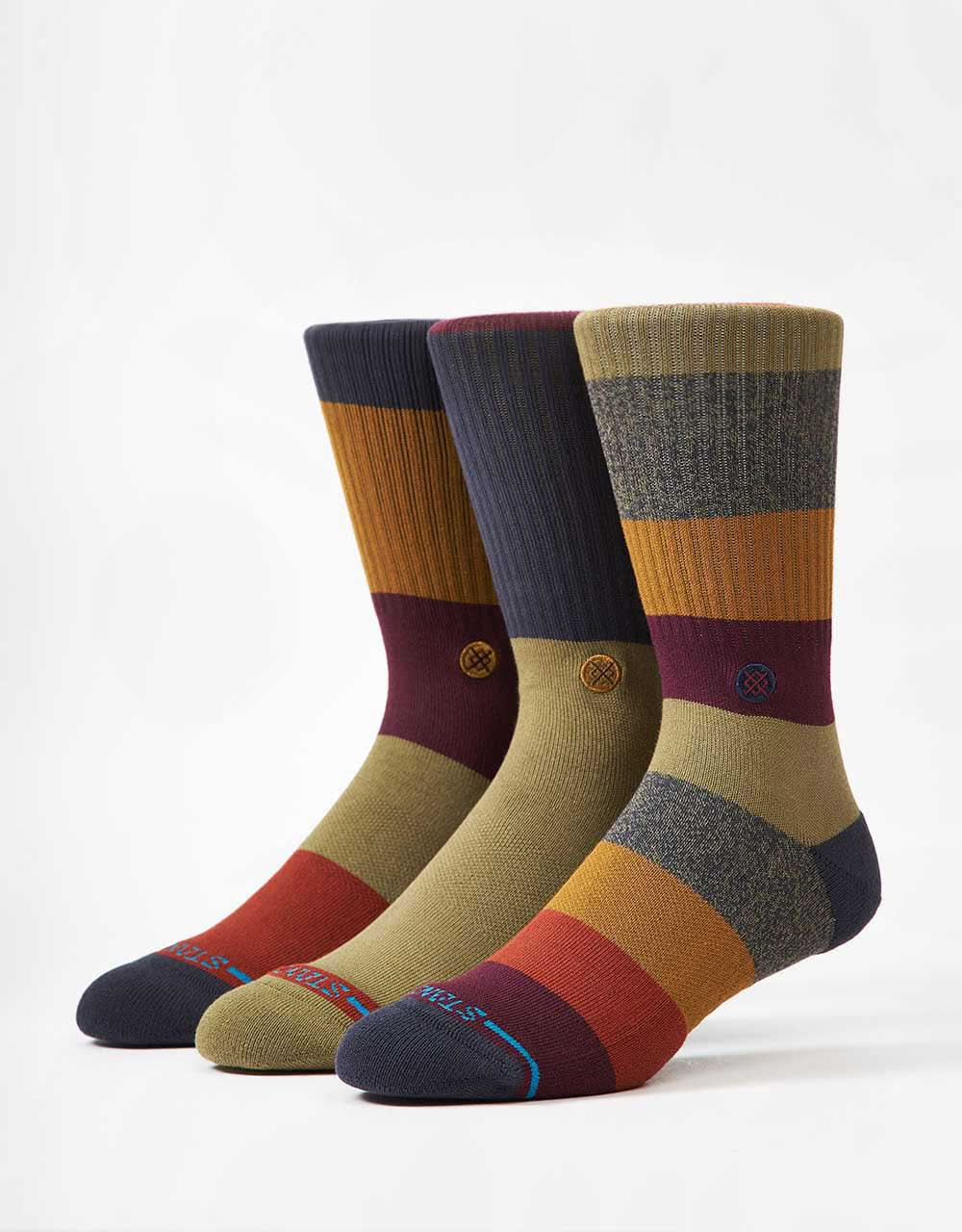 Stance Cabin Fever Crew 3 Pack Crew Socks - Multi