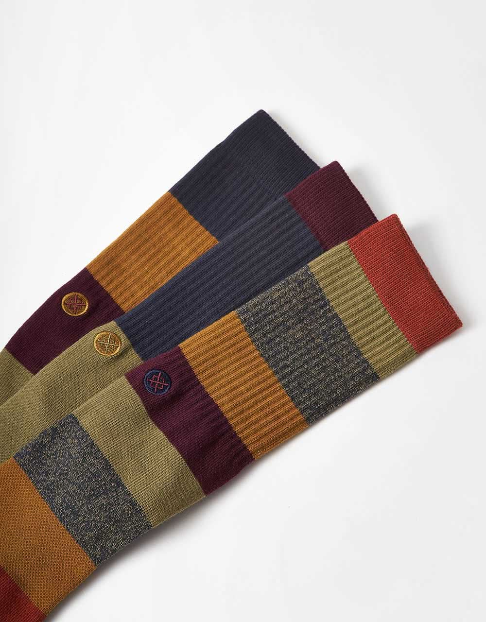 Stance Cabin Fever Crew 3 Pack Crew Socks - Multi